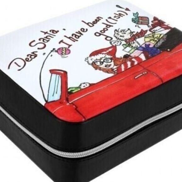 Brighton Dear Santa I Have Been Good-Ish Jewelry Box Travel Case Nwot - Picture 11 of 16